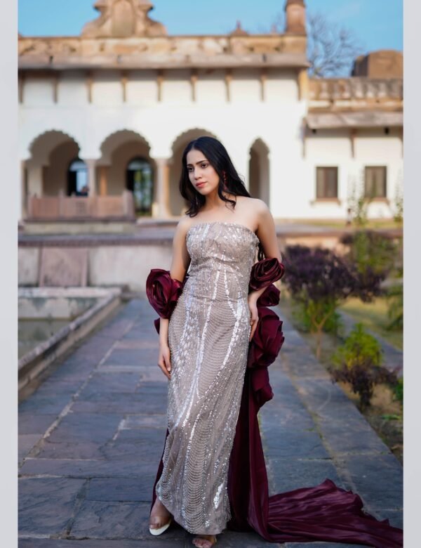 Midnight Rose Sequin Gown