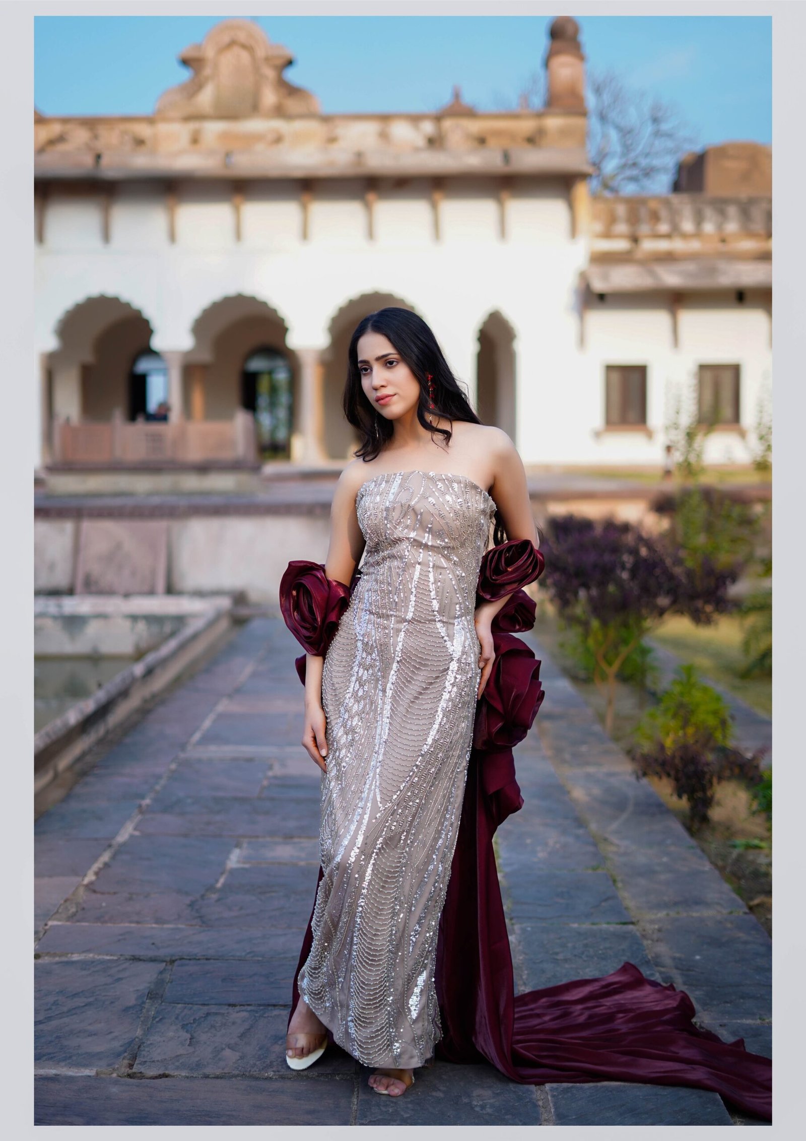 Midnight Rose Sequin Gown